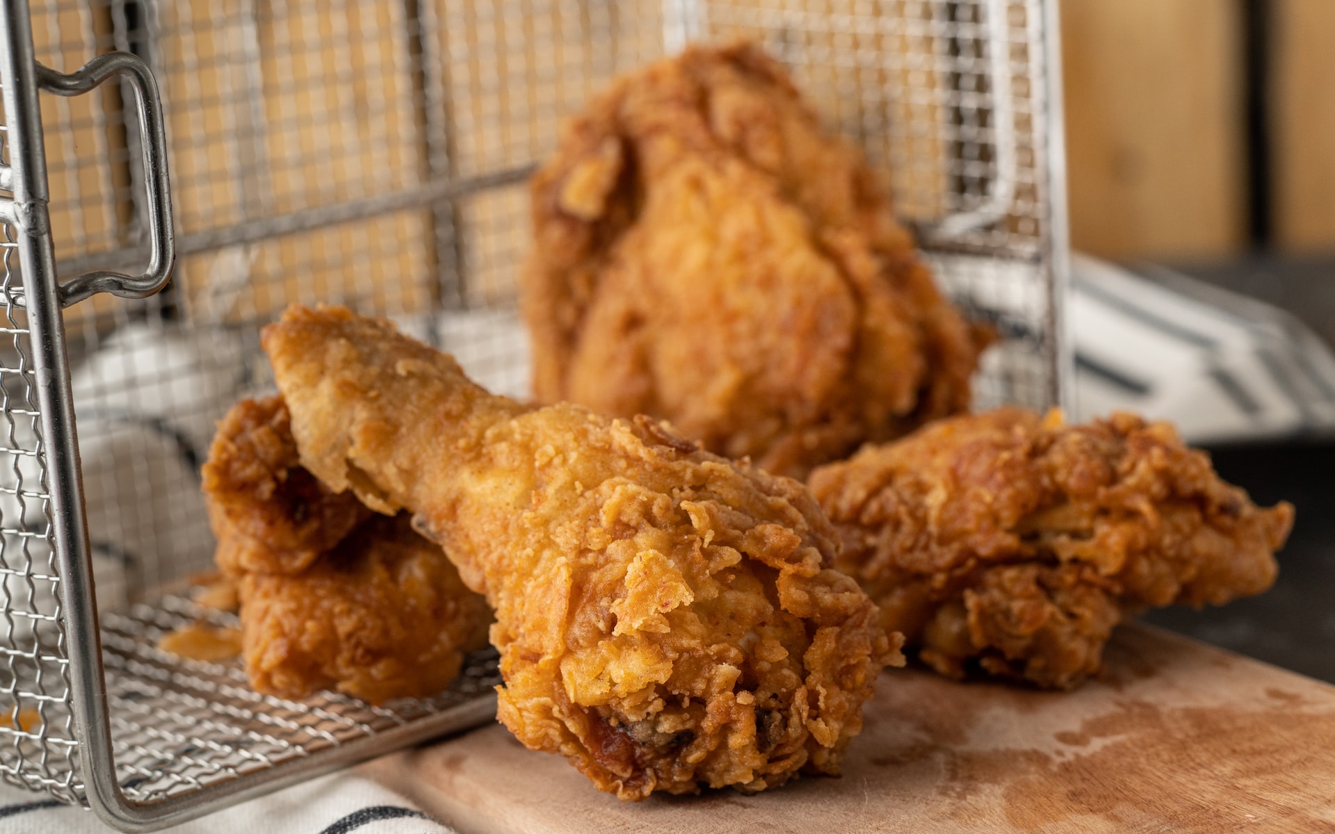 Fried chicken straight out of the air fryer